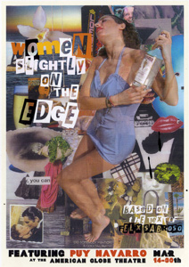 Woman slightly on the edge